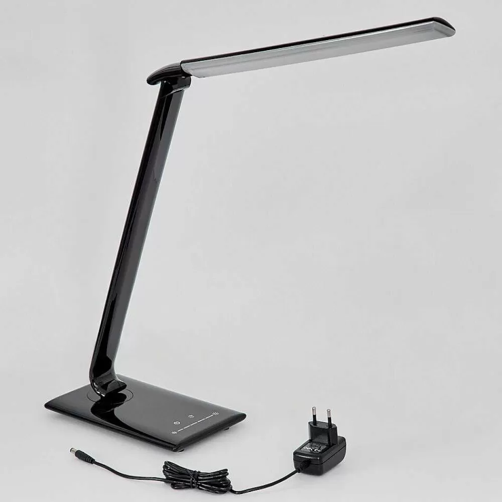 hofstein Lampe De Table Chozendo Led Noir, 1 Lumiere