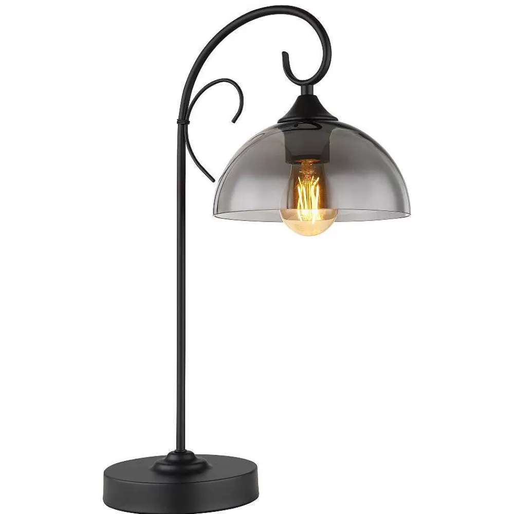 Luminaires Globo Lighting Lampe De Table Globo Cottage Noir, 1 Lumiere