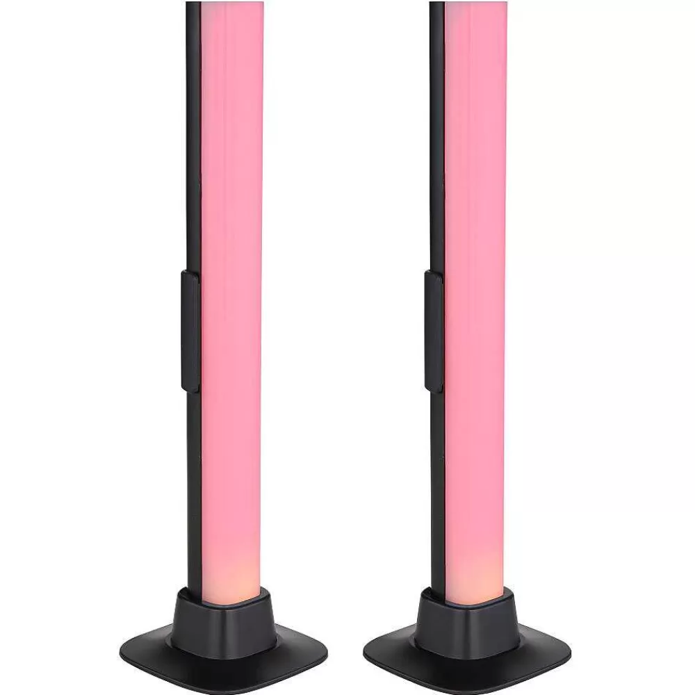 Luminaires Globo Lighting Lampe De Table Globo Polliver Led Noir, 1 Lumiere, Changeur De Couleurs