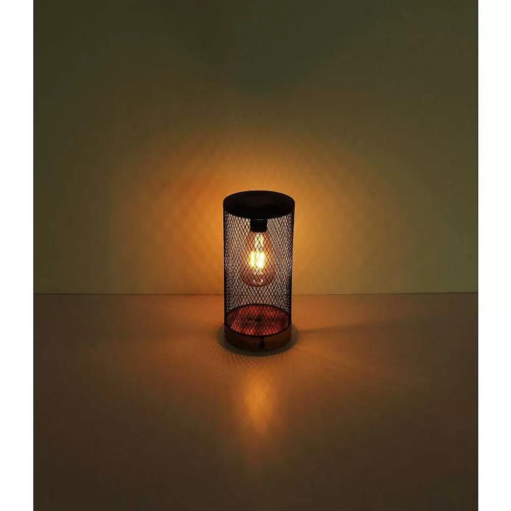 Luminaires Globo Lighting Lampe De Table Globo Solar Led Ecru, Noir, 1 Lumiere