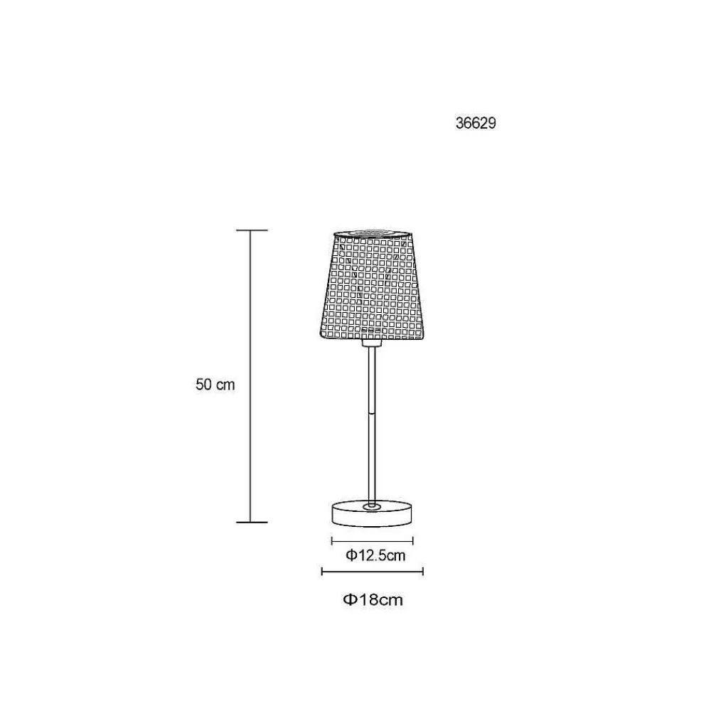 Luminaires Globo Lighting Lampe De Table Globo Solar Led Noir, 1 Lumiere