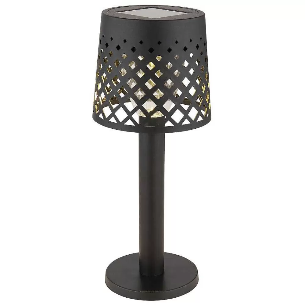 Luminaires Globo Lighting Lampe De Table Globo Solar Led Noir, Transparent, 1 Lumiere