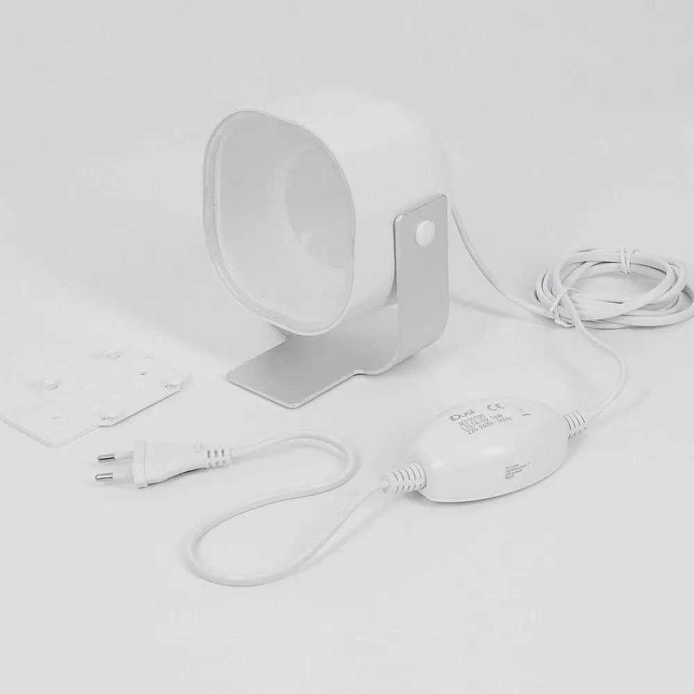 Idual Lampe De Table Lilas Led Argente, 1 Lumiere, Changeur De Couleurs