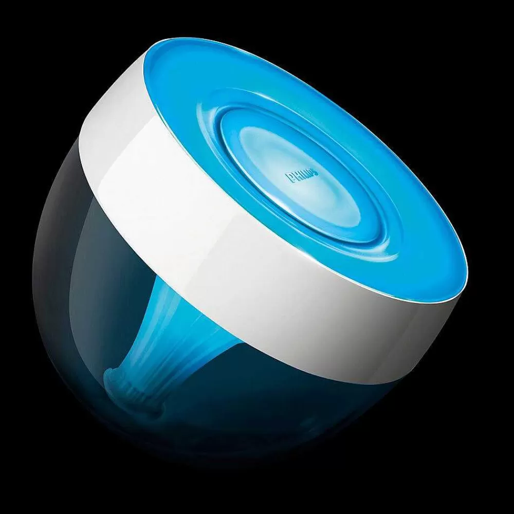 Luminaires Philips Lampe De Table, Kit D'Extension Philips Hue Ambiance White & Color Iris Led Transparent, Blanc, 1 Lumiere, Changeur De Couleurs