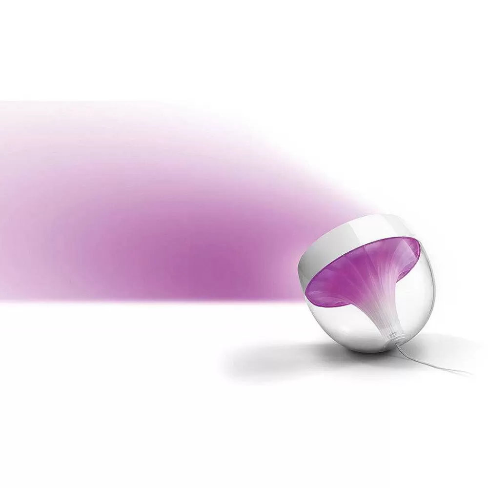 Luminaires Philips Lampe De Table, Kit D'Extension Philips Hue Ambiance White & Color Iris Led Transparent, Blanc, 1 Lumiere, Changeur De Couleurs