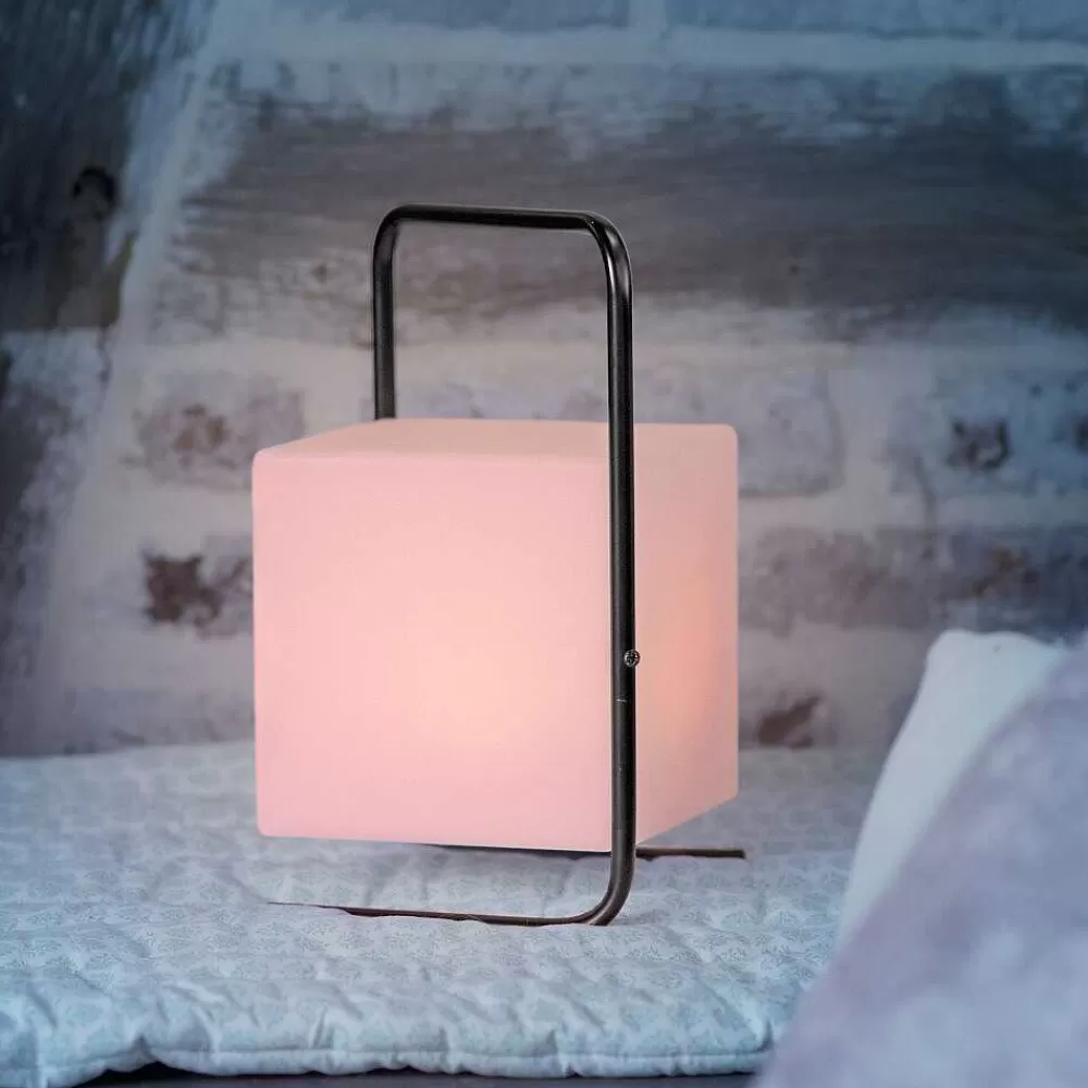 Luminaires Leuchten Direkt Lampe De Table Leuchten Direkt Keno Led Noir, 1 Lumiere, Telecommandes, Changeur De Couleurs
