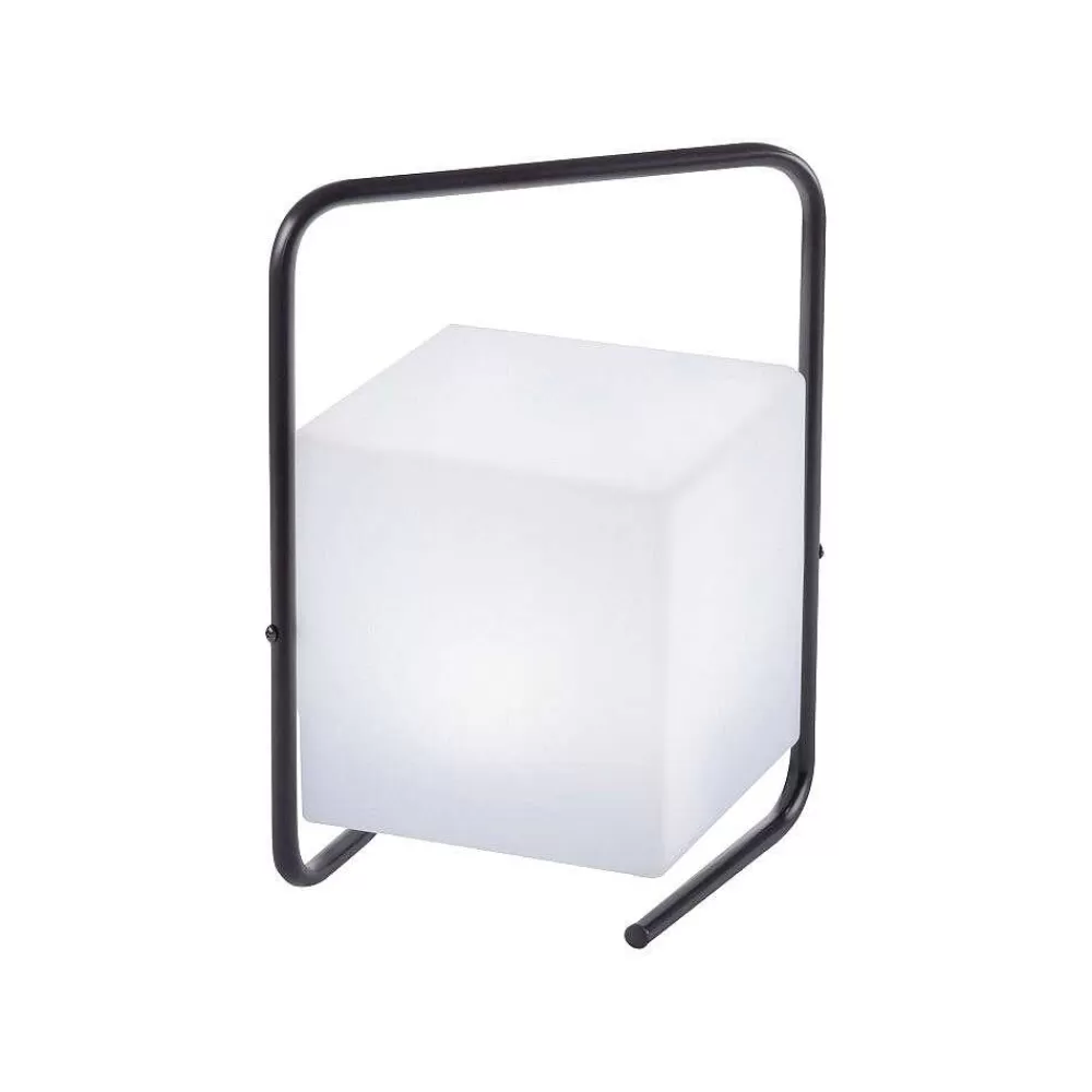 Luminaires Leuchten Direkt Lampe De Table Leuchten Direkt Keno Led Noir, 1 Lumiere, Telecommandes, Changeur De Couleurs