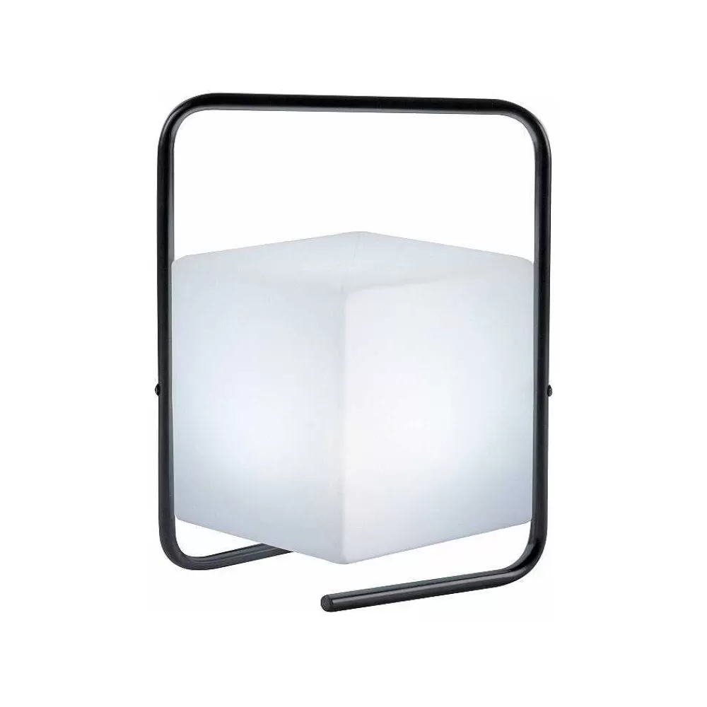 Luminaires Leuchten Direkt Lampe De Table Leuchten Direkt Keno Led Noir, 1 Lumiere, Telecommandes, Changeur De Couleurs