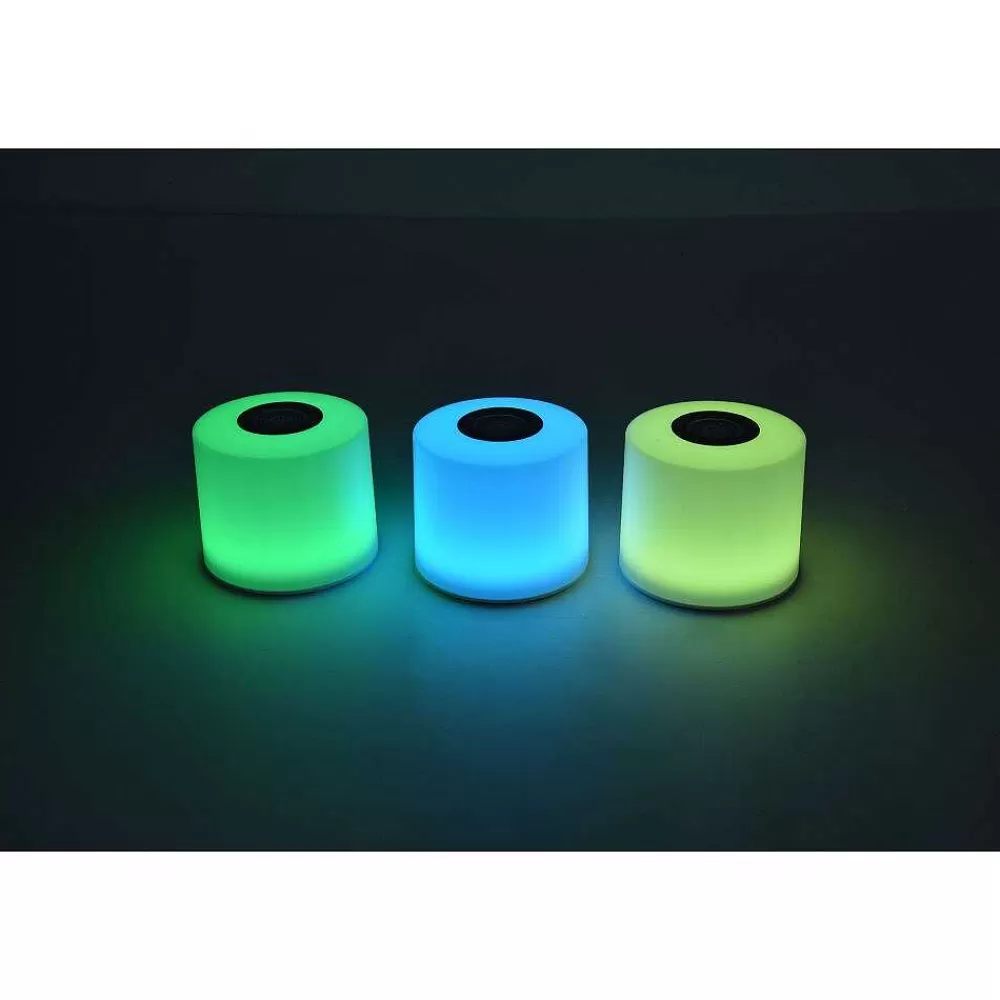 Luminaires Lutec Lampe De Table Lutec Noma Led Blanc, 1 Lumiere, Changeur De Couleurs