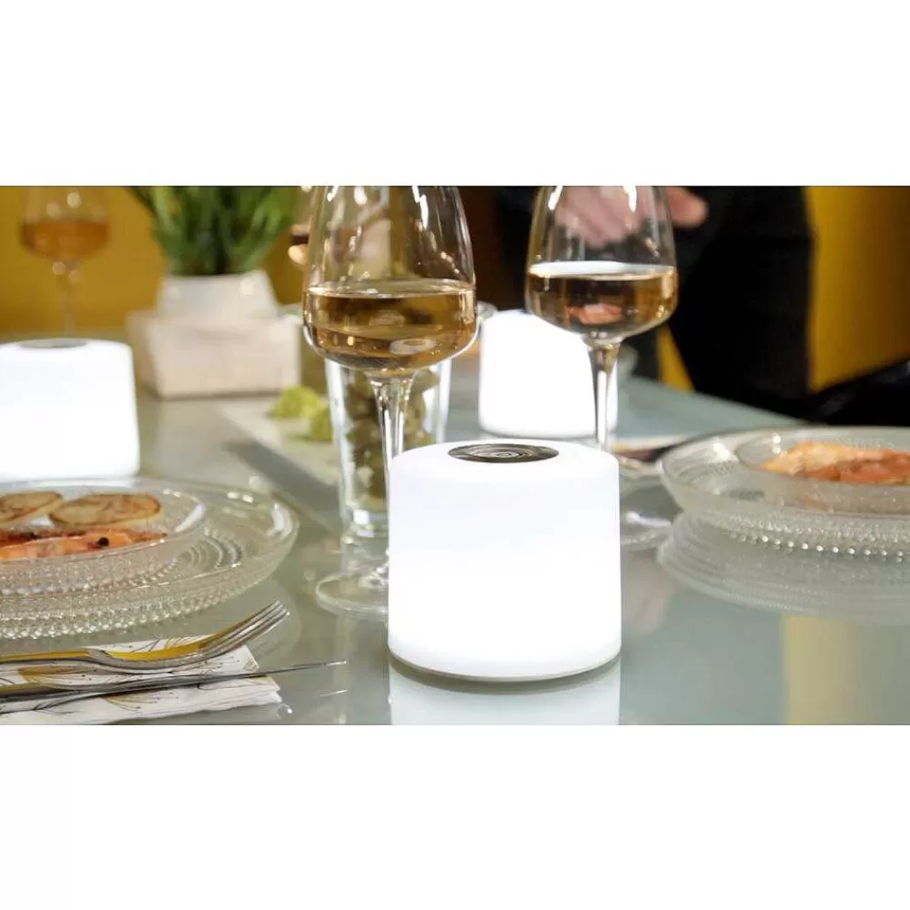 Luminaires Lutec Lampe De Table Lutec Noma Led Blanc, 1 Lumiere, Changeur De Couleurs