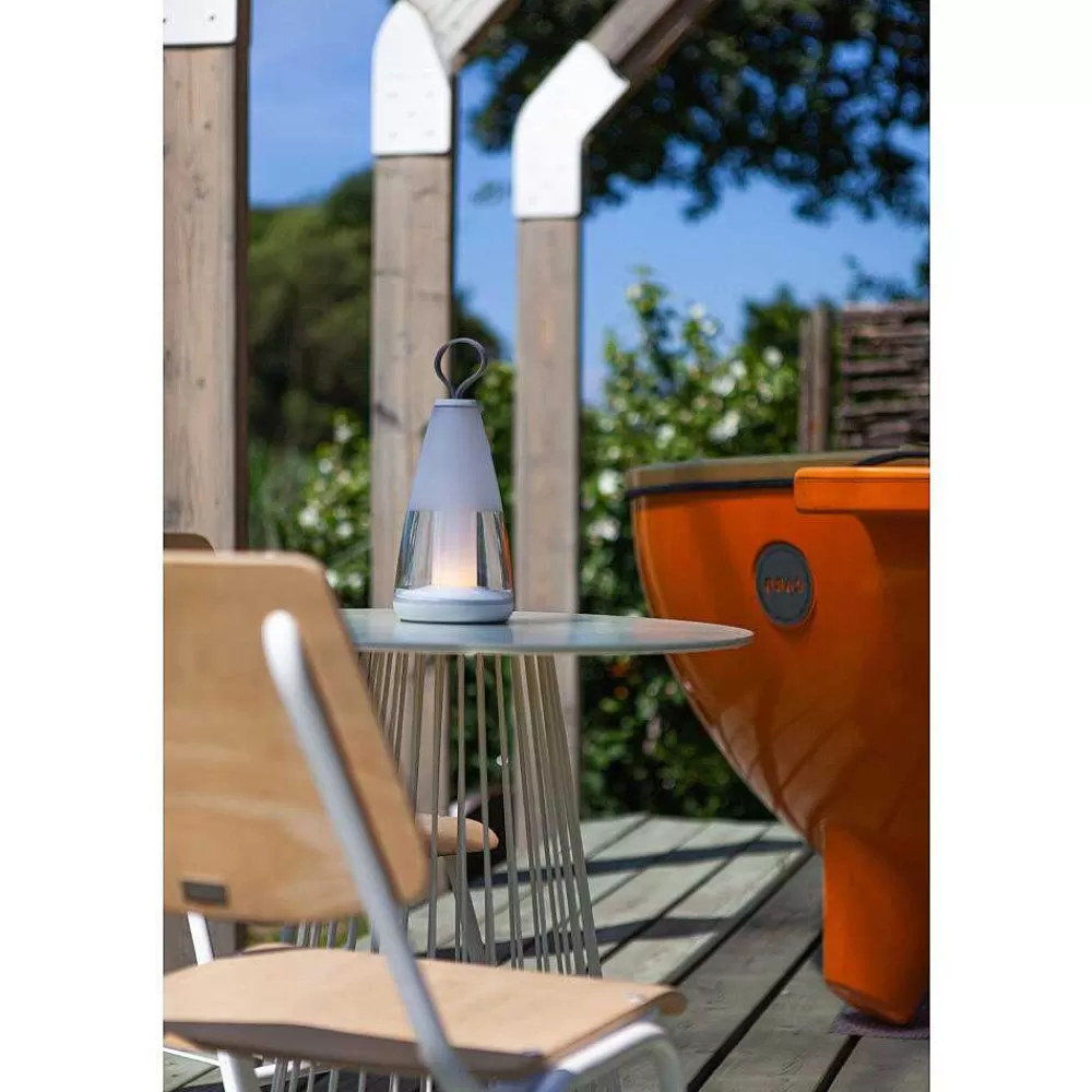Luminaires Lutec Lampe De Table Lutec Pepper Led Blanc, 1 Lumiere, Changeur De Couleurs