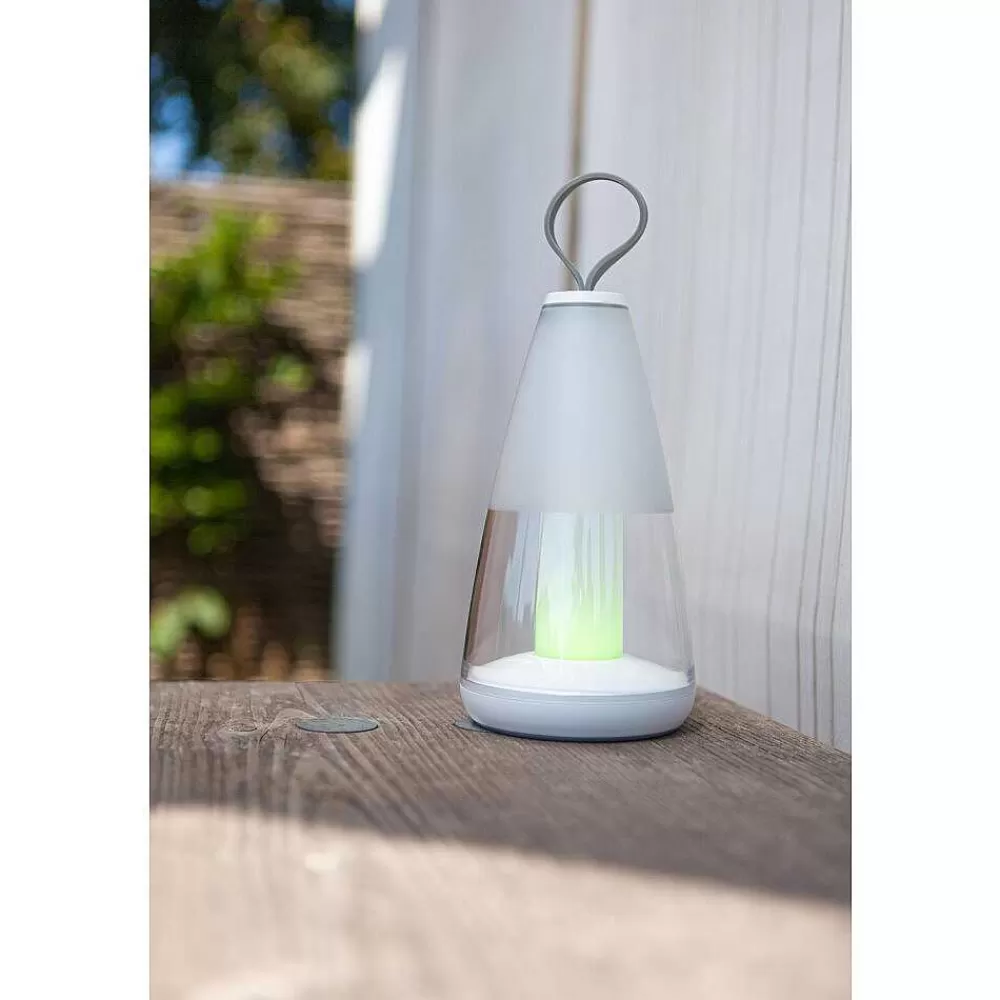 Luminaires Lutec Lampe De Table Lutec Pepper Led Blanc, 1 Lumiere, Changeur De Couleurs