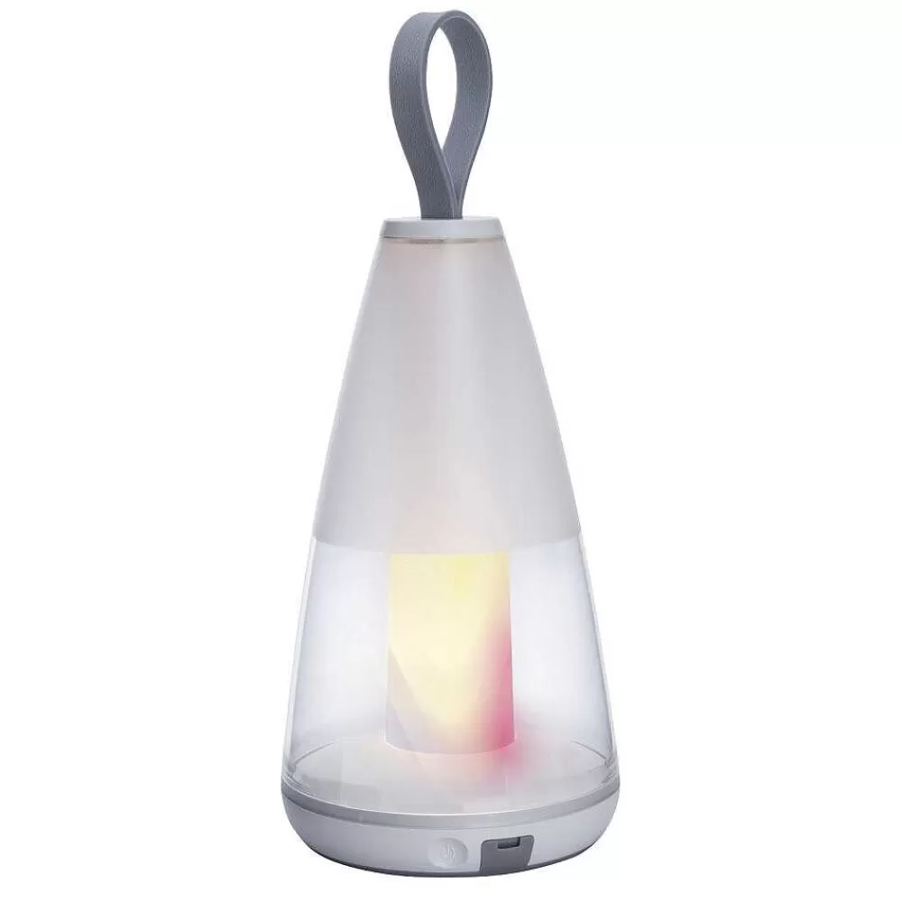 Luminaires Lutec Lampe De Table Lutec Pepper Led Blanc, 1 Lumiere, Changeur De Couleurs