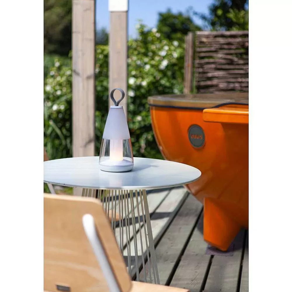 Luminaires Lutec Lampe De Table Lutec Pepper Led Blanc, 1 Lumiere, Changeur De Couleurs