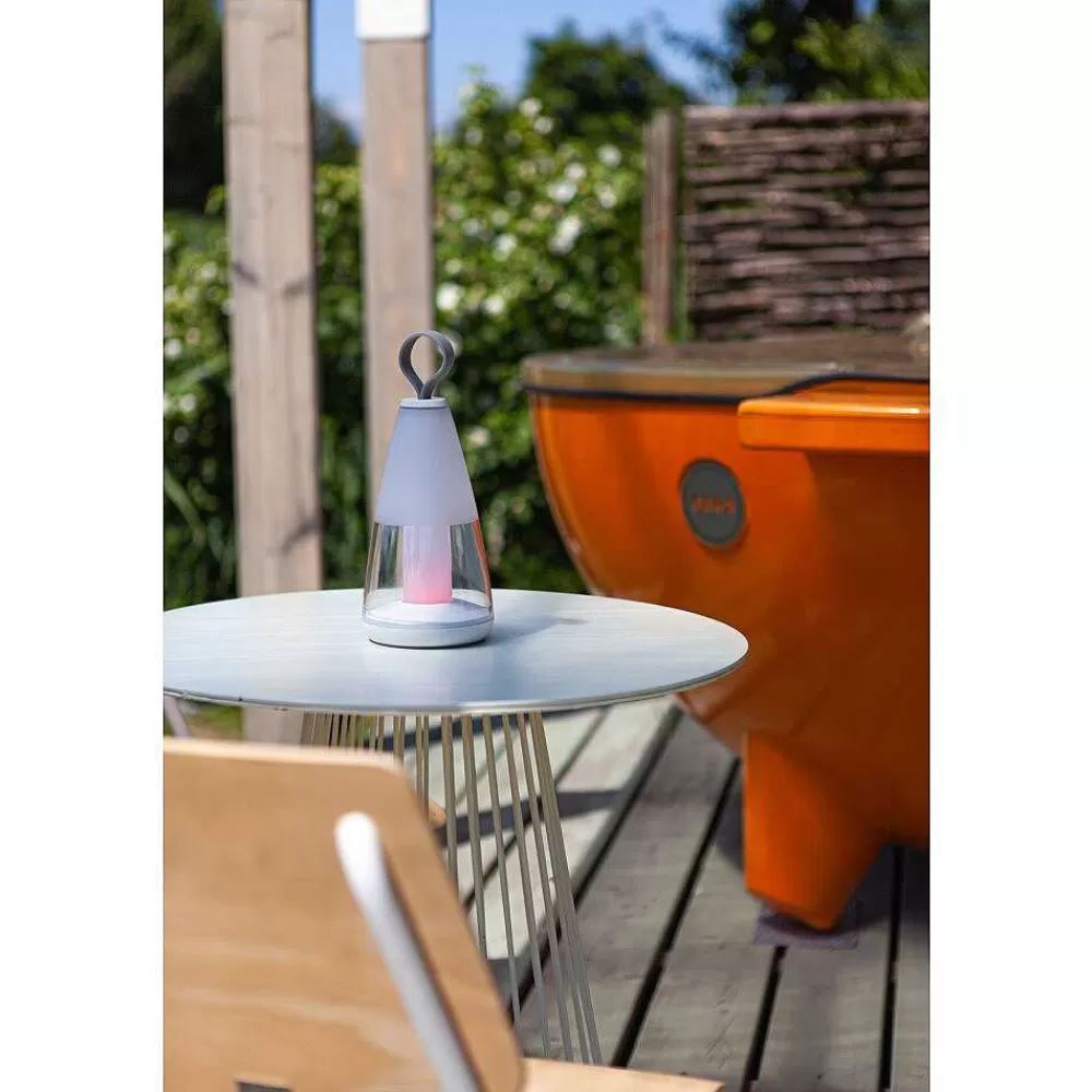 Luminaires Lutec Lampe De Table Lutec Pepper Led Blanc, 1 Lumiere, Changeur De Couleurs