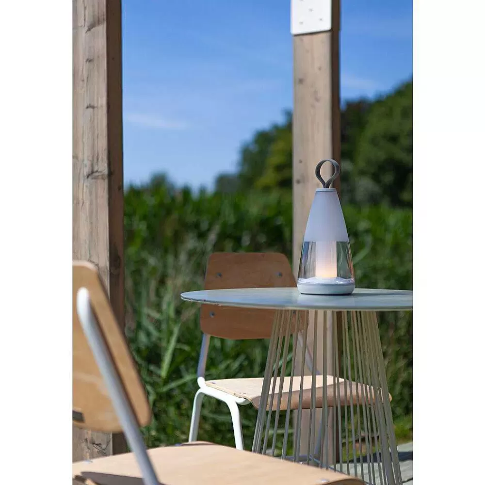 Luminaires Lutec Lampe De Table Lutec Pepper Led Blanc, 1 Lumiere, Changeur De Couleurs
