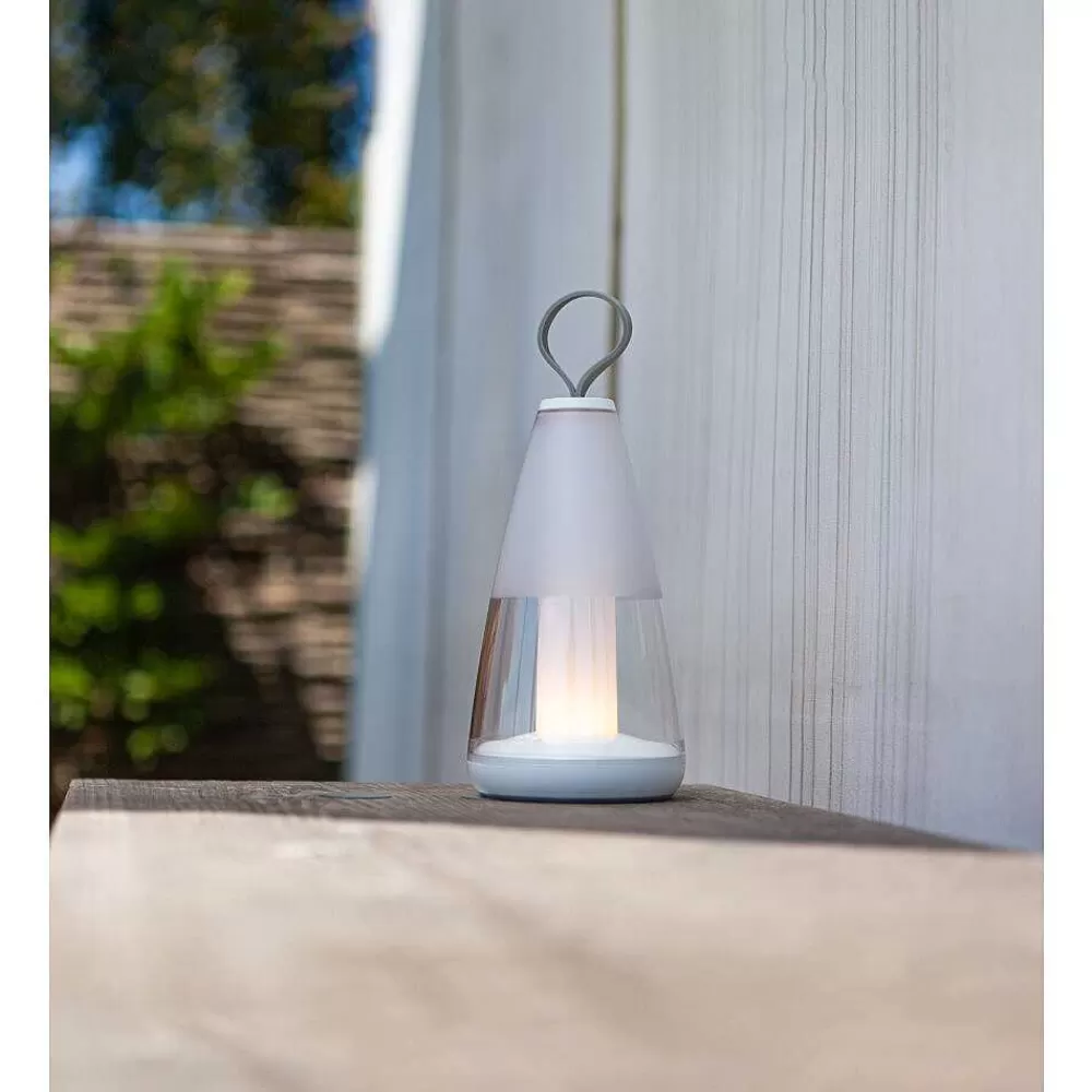Luminaires Lutec Lampe De Table Lutec Pepper Led Blanc, 1 Lumiere, Changeur De Couleurs