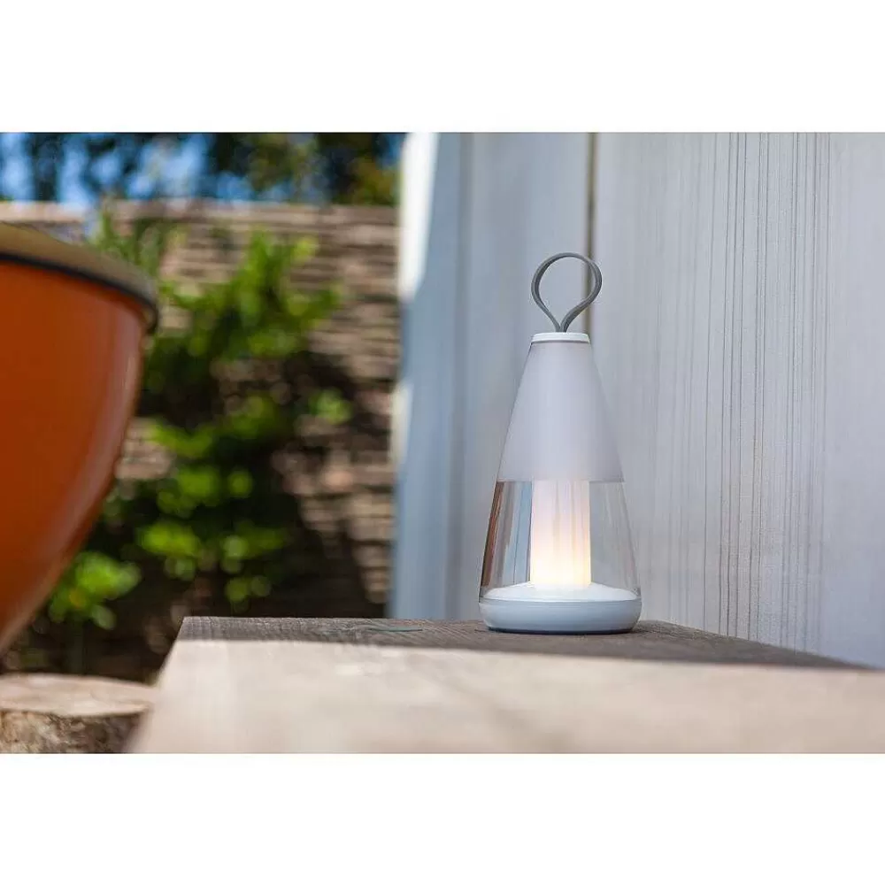 Luminaires Lutec Lampe De Table Lutec Pepper Led Blanc, 1 Lumiere, Changeur De Couleurs