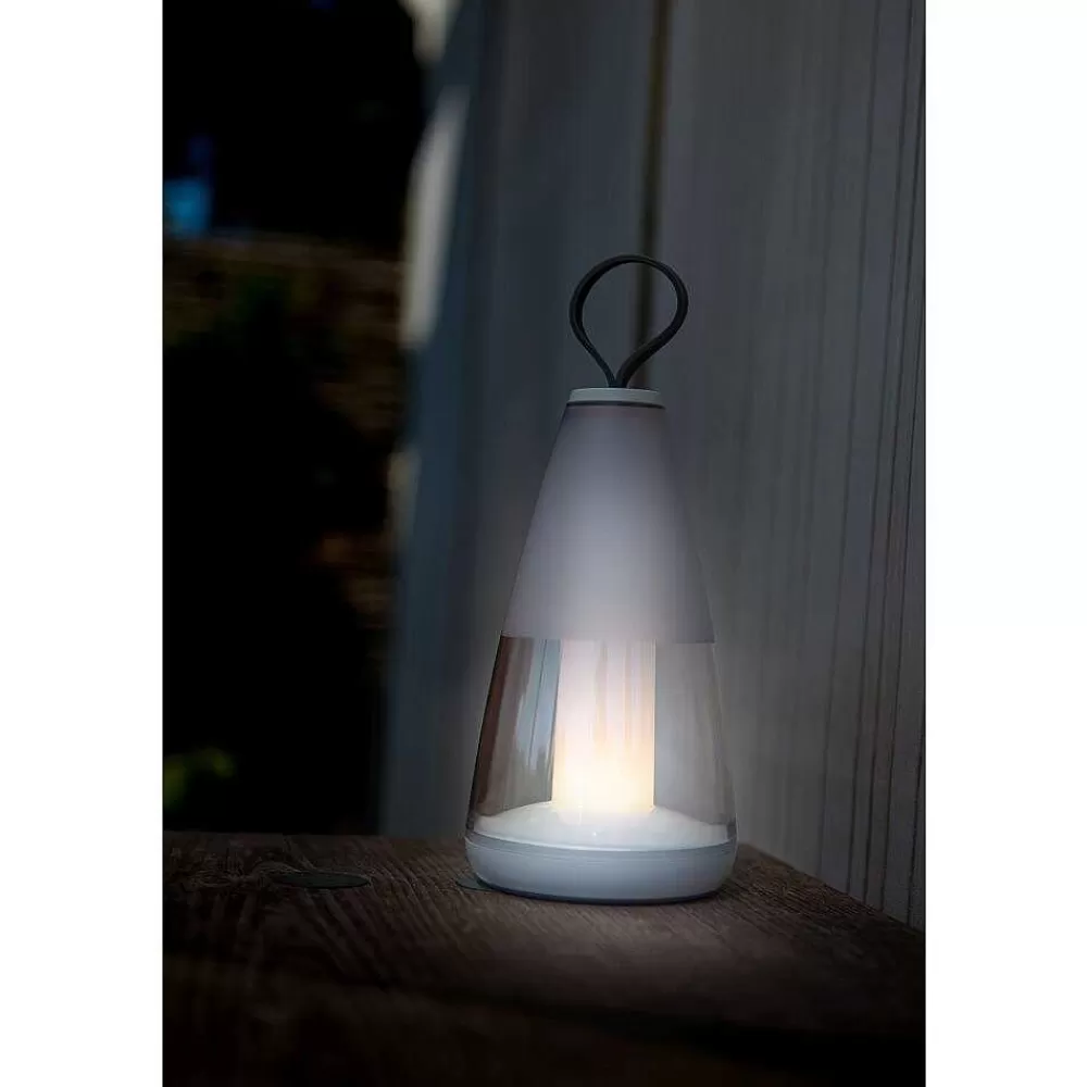 Luminaires Lutec Lampe De Table Lutec Pepper Led Blanc, 1 Lumiere, Changeur De Couleurs