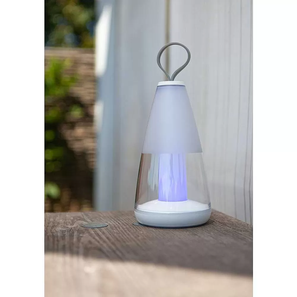 Luminaires Lutec Lampe De Table Lutec Pepper Led Blanc, 1 Lumiere, Changeur De Couleurs