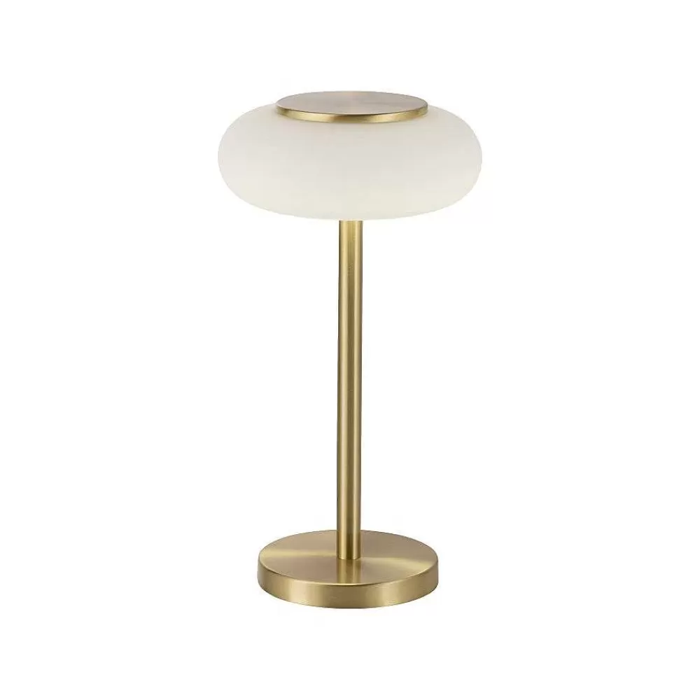 Paul Neuhaus Q-Serie Lampe De Table Paul Neuhaus Q-Etienne Led Laiton, 1 Lumiere, Telecommandes