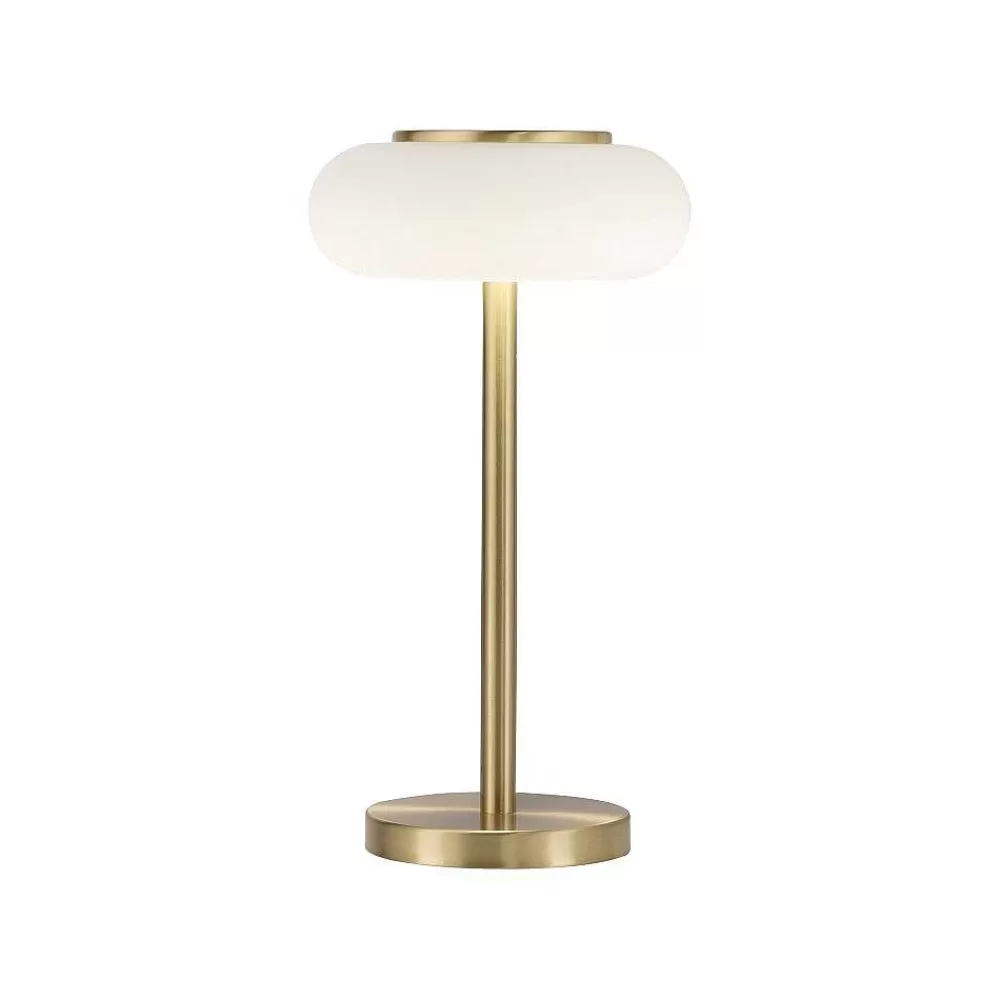 Paul Neuhaus Q-Serie Lampe De Table Paul Neuhaus Q-Etienne Led Laiton, 1 Lumiere, Telecommandes