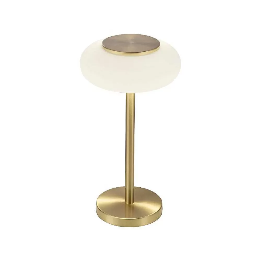 Paul Neuhaus Q-Serie Lampe De Table Paul Neuhaus Q-Etienne Led Laiton, 1 Lumiere, Telecommandes