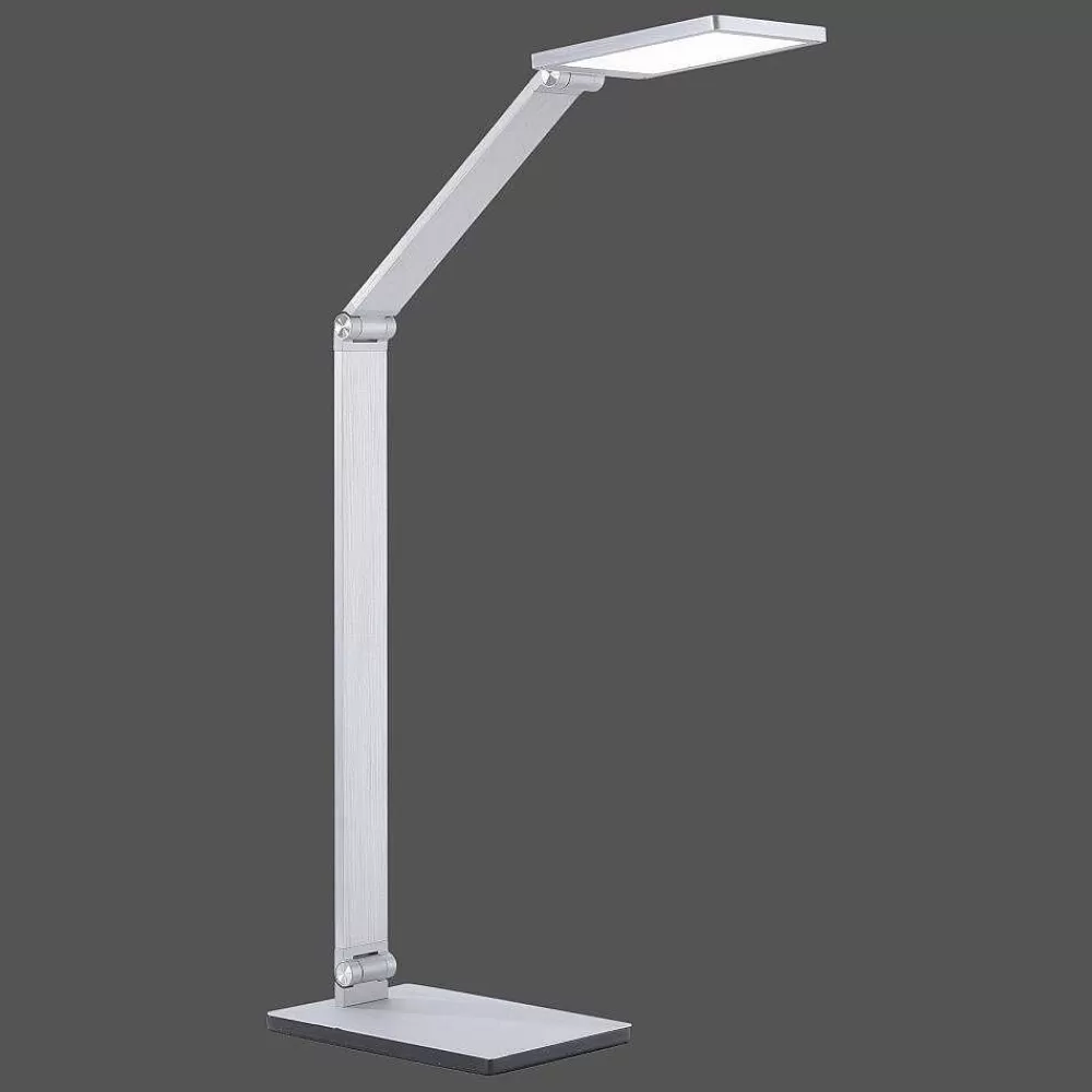 Paul Neuhaus Q-Serie Lampe De Table Paul Neuhaus Q-Hannes Led Argente, 1 Lumiere, Telecommandes