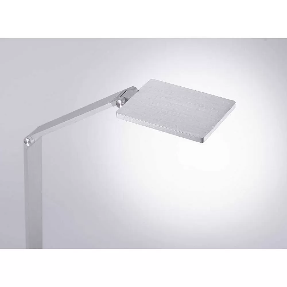 Paul Neuhaus Q-Serie Lampe De Table Paul Neuhaus Q-Hannes Led Argente, 1 Lumiere, Telecommandes