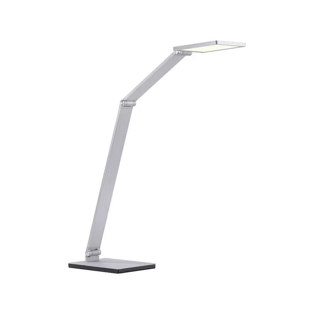 Paul Neuhaus Q-Serie Lampe De Table Paul Neuhaus Q-Hannes Led Argente, 1 Lumiere, Telecommandes