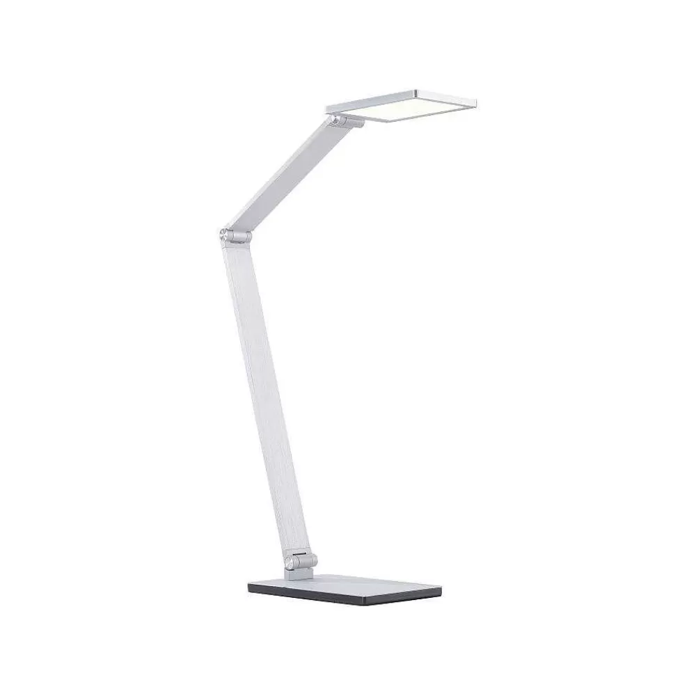 Paul Neuhaus Q-Serie Lampe De Table Paul Neuhaus Q-Hannes Led Argente, 1 Lumiere, Telecommandes