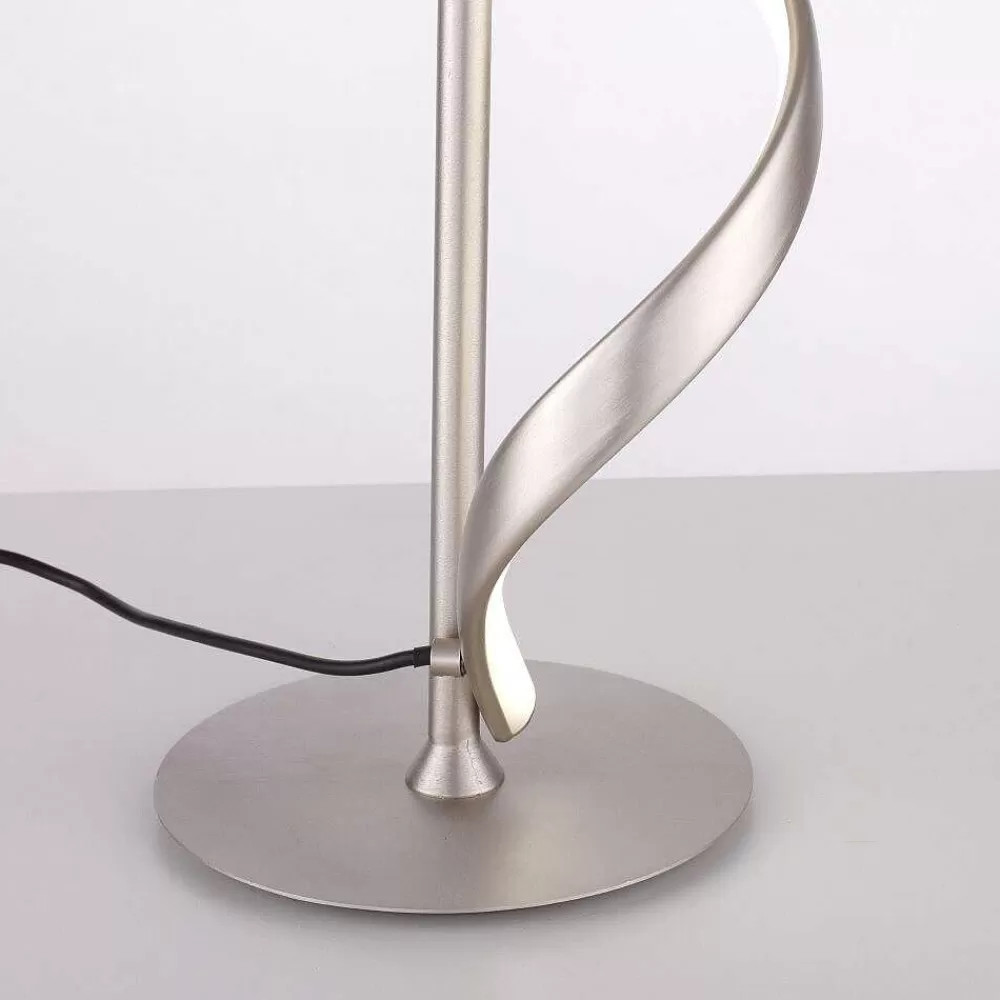 Paul Neuhaus Q-Serie Lampe De Table Paul Neuhaus Qswing Led Argente, 1 Lumiere, Telecommandes