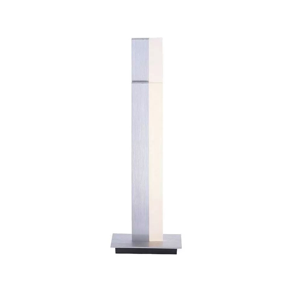 Paul Neuhaus Q-Serie Lampe De Table Paul Neuhaus Q-Tower Led Aluminium, 2 Lumieres, Telecommandes