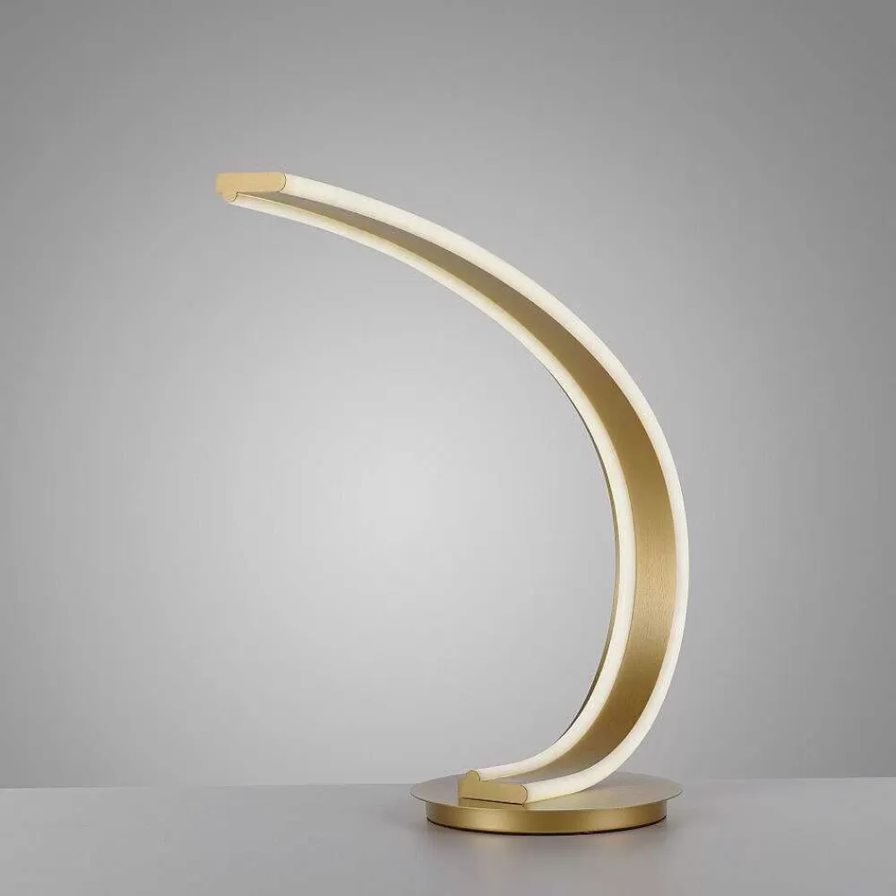 Paul Neuhaus Q-Serie Lampe De Table Paul Neuhaus Q-Vito Led Laiton, 1 Lumiere, Telecommandes