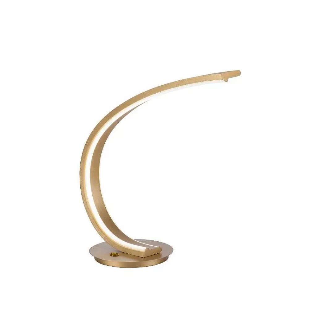 Paul Neuhaus Q-Serie Lampe De Table Paul Neuhaus Q-Vito Led Laiton, 1 Lumiere, Telecommandes