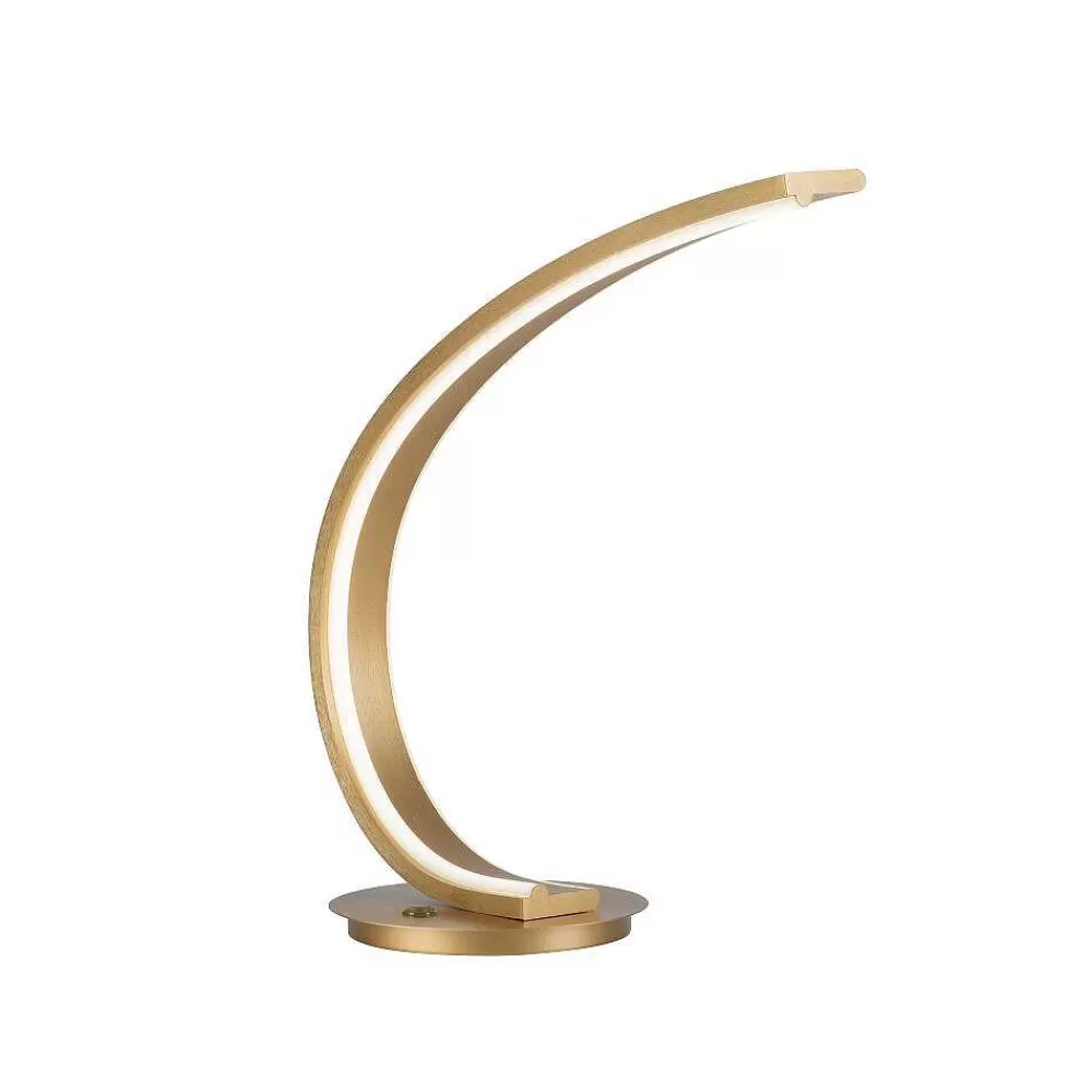 Paul Neuhaus Q-Serie Lampe De Table Paul Neuhaus Q-Vito Led Laiton, 1 Lumiere, Telecommandes