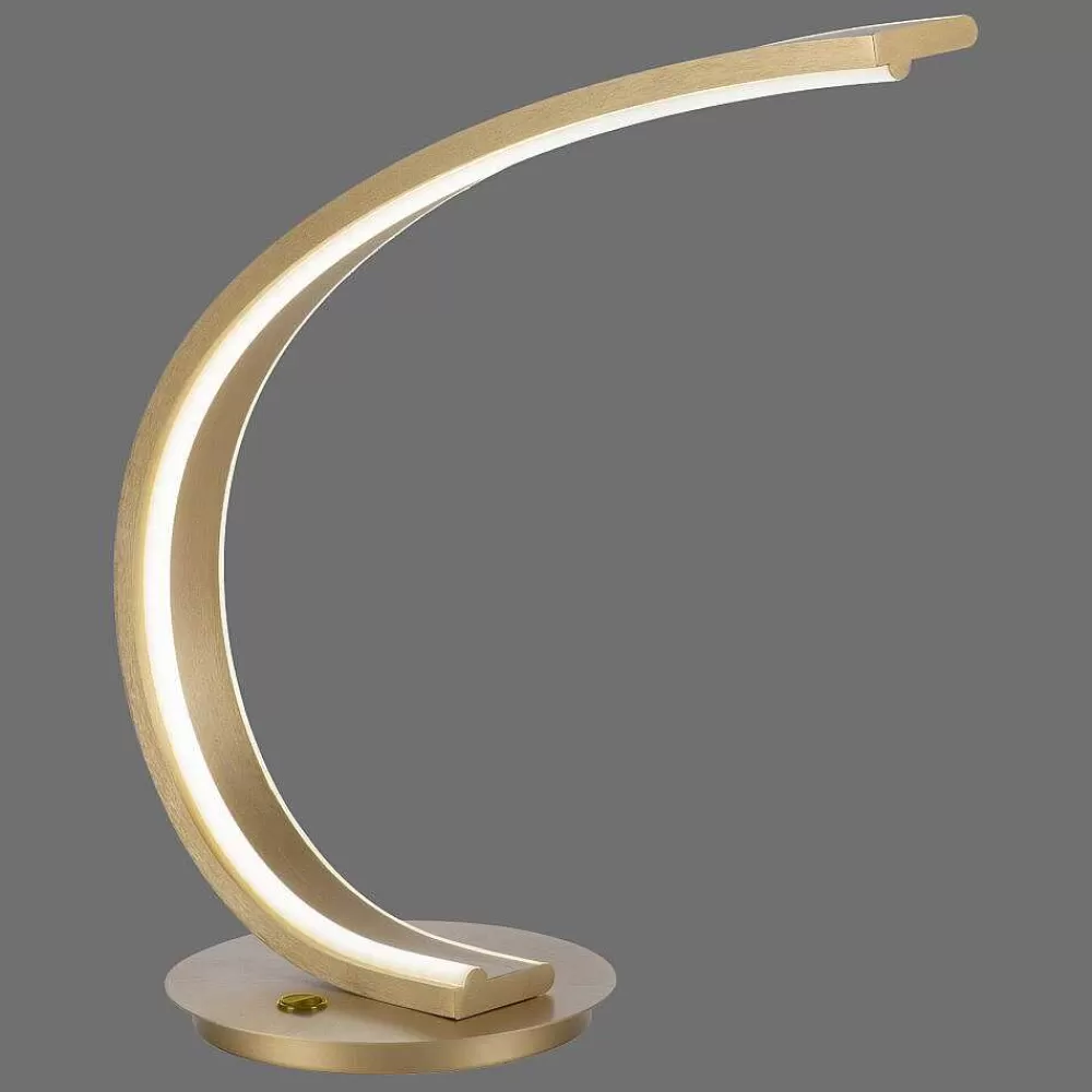 Paul Neuhaus Q-Serie Lampe De Table Paul Neuhaus Q-Vito Led Laiton, 1 Lumiere, Telecommandes