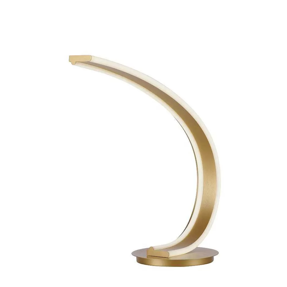 Paul Neuhaus Q-Serie Lampe De Table Paul Neuhaus Q-Vito Led Laiton, 1 Lumiere, Telecommandes