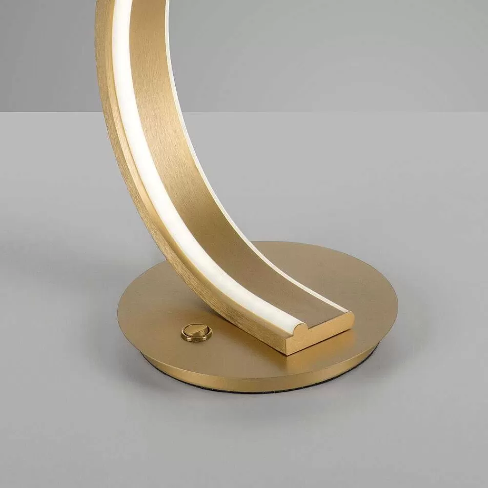 Paul Neuhaus Q-Serie Lampe De Table Paul Neuhaus Q-Vito Led Laiton, 1 Lumiere, Telecommandes