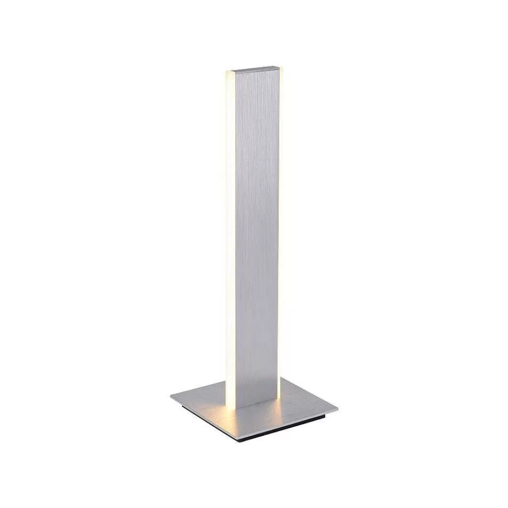 Paul Neuhaus Q-Serie Lampe De Table Paul-Neuhaus Q-Adriana Led Aluminium, 2 Lumieres, Telecommandes