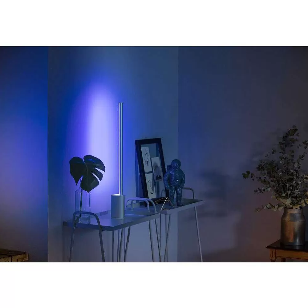 Luminaires Philips Lampe De Table Philips Hue Gradient Signe Led Blanc, 1 Lumiere, Changeur De Couleurs