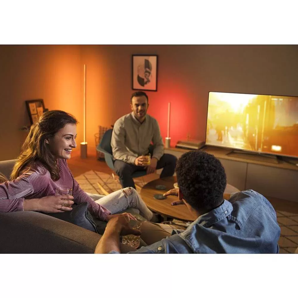 Luminaires Philips Lampe De Table Philips Hue Gradient Signe Led Blanc, 1 Lumiere, Changeur De Couleurs