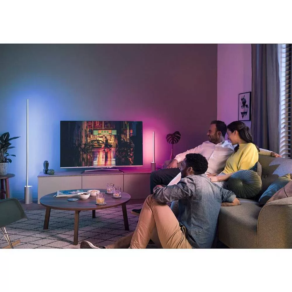 Luminaires Philips Lampe De Table Philips Hue Gradient Signe Led Blanc, 1 Lumiere, Changeur De Couleurs