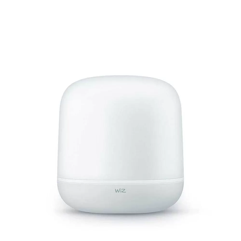 Luminaires Philips Lampe De Table Philips Wiz Hero Led Blanc, 1 Lumiere, Telecommandes, Changeur De Couleurs