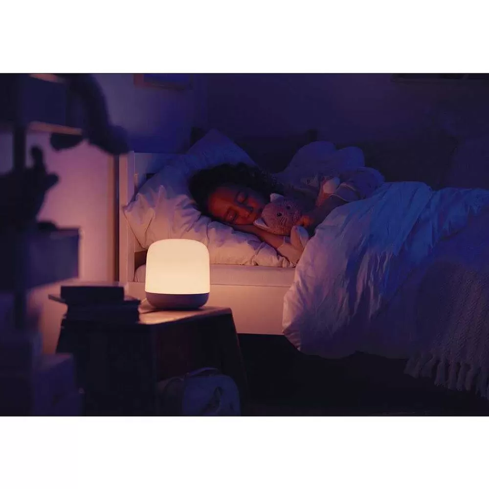Luminaires Philips Lampe De Table Philips Wiz Hero Led Blanc, 1 Lumiere, Telecommandes, Changeur De Couleurs