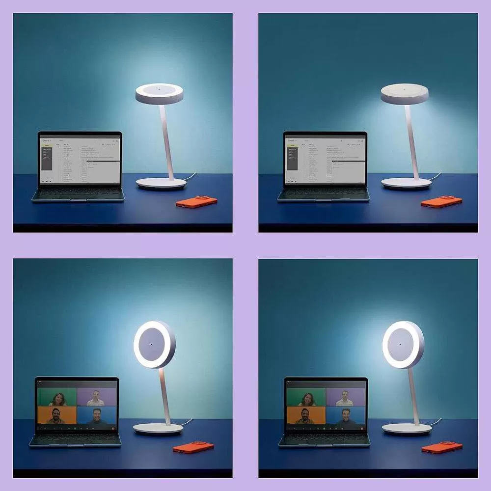 Luminaires Philips Lampe De Table Philips Wiz Office Led Blanc, 1 Lumiere