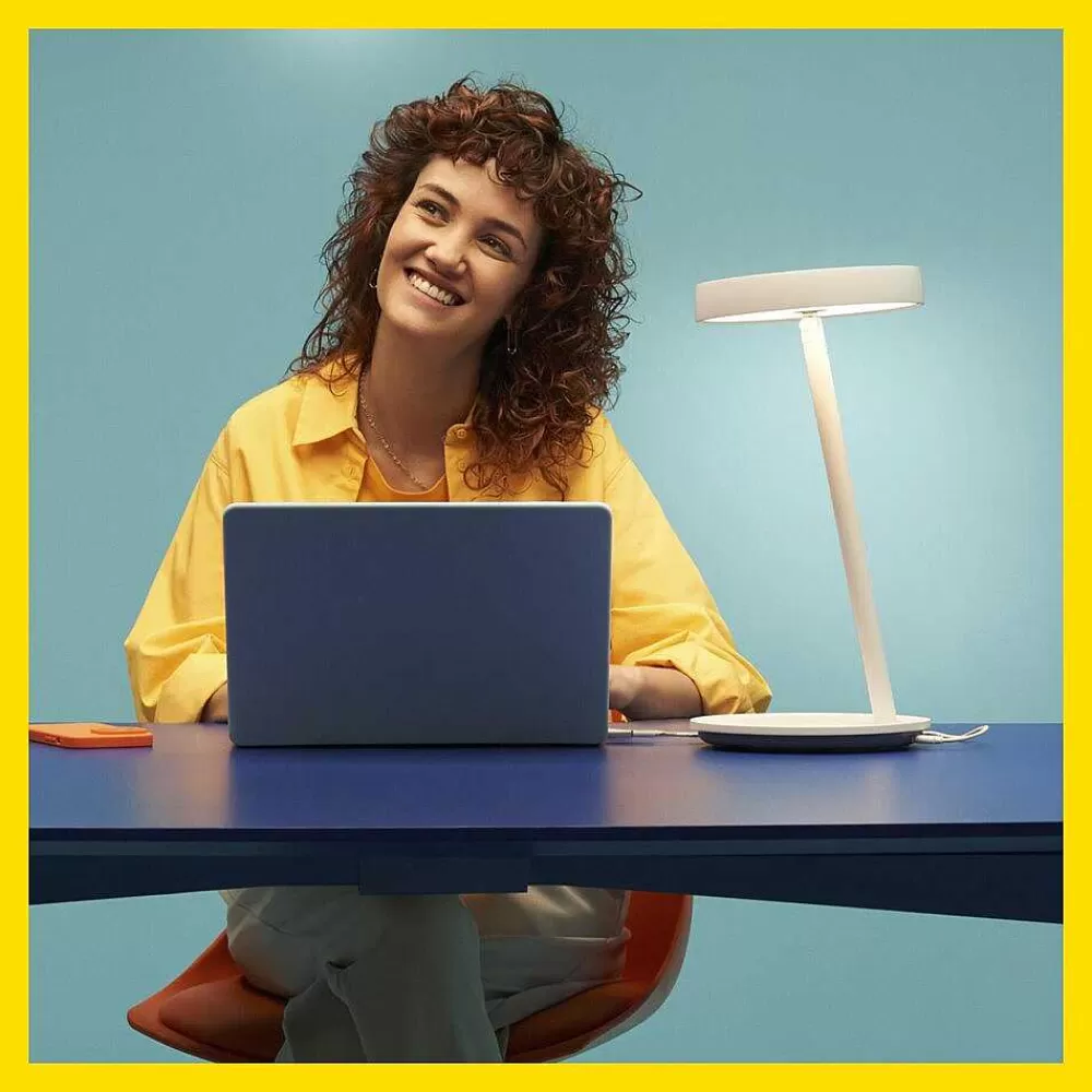 Luminaires Philips Lampe De Table Philips Wiz Office Led Blanc, 1 Lumiere