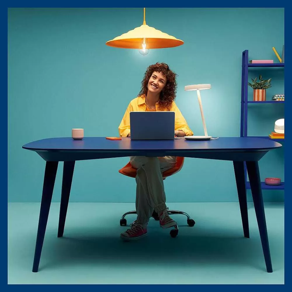 Luminaires Philips Lampe De Table Philips Wiz Office Led Blanc, 1 Lumiere
