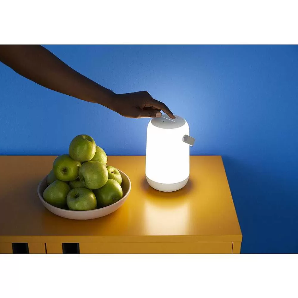 Luminaires Philips Lampe De Table Philips Wiz Portable Led Blanc, 1 Lumiere, Changeur De Couleurs