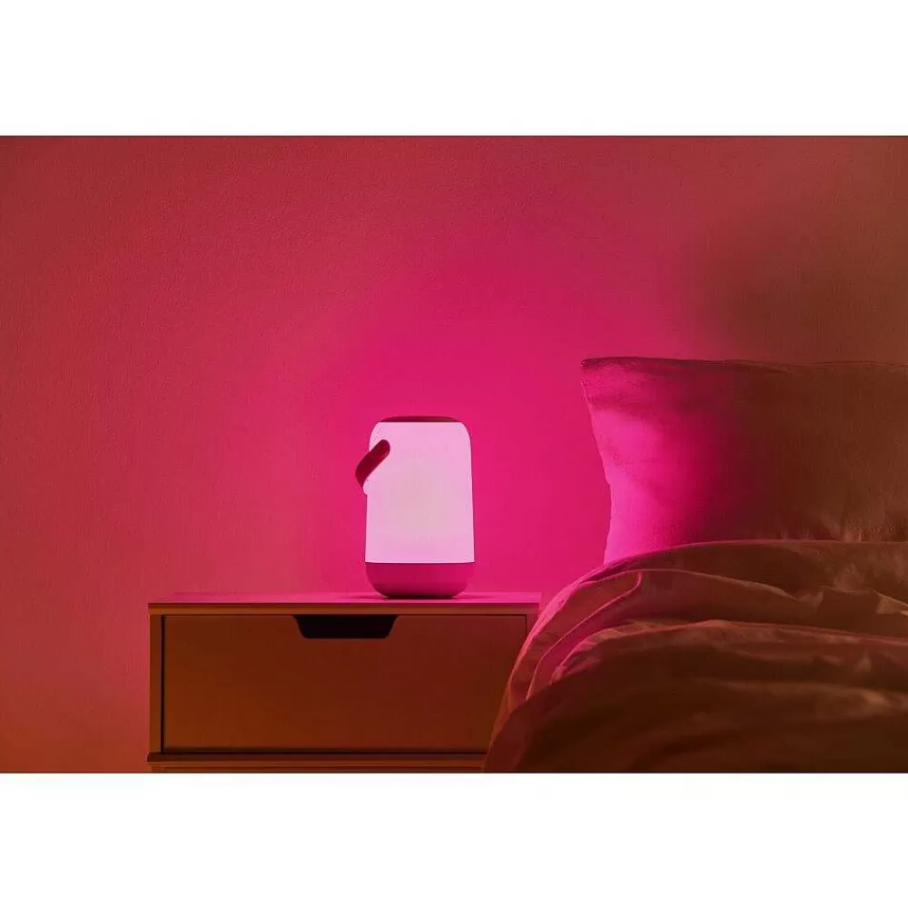 Luminaires Philips Lampe De Table Philips Wiz Portable Led Blanc, 1 Lumiere, Changeur De Couleurs